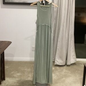 POL Sage Green Maxi Dress